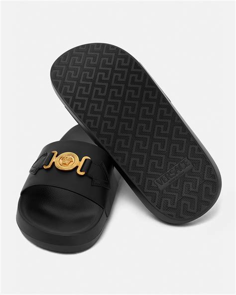 versace snake print slides|Versace slip on slides.